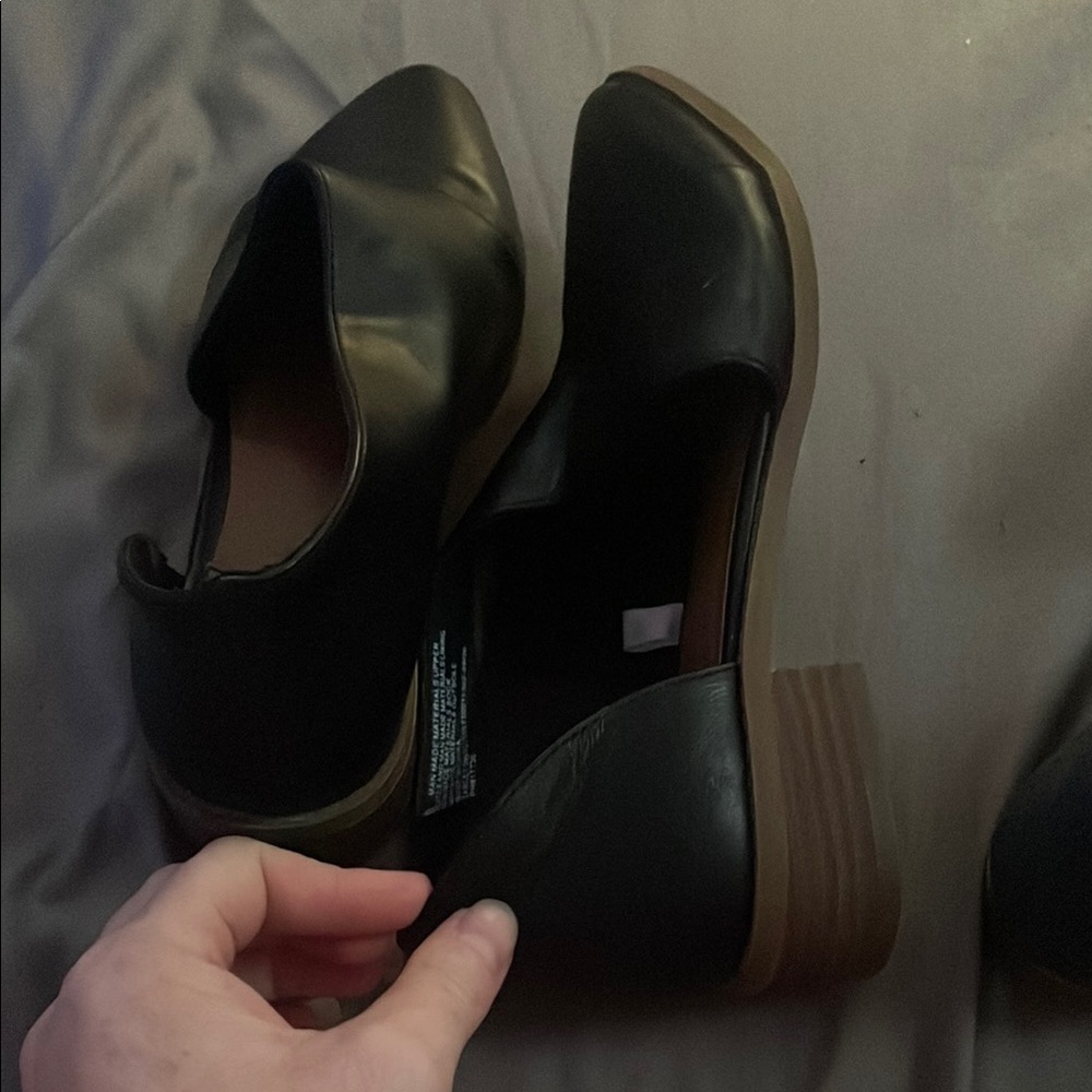 Stylish Black Block Heel Shoes
